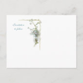 青およびピンクは私をnots忘れます 案内ポストカード (裏面)