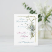 青およびピンクは私をnots忘れます 案内ポストカード (スタンド正面)