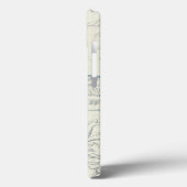 青およびブラウンの蝶 Case-Mate iPhoneケース (裏面 / 左)