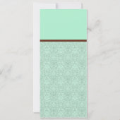 青およびブラウン-ベビーシャワーの招待状 招待状 (裏面)