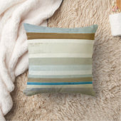 青およびベージュ抽象美術を「発明して下さい」 クッション (ブランケット)