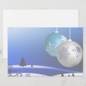 青およびホワイトクリスマス 便箋 (正面/裏面)