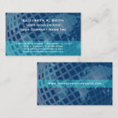 青および水のモダンで企業ので全体的な上品 名刺 (正面/裏面)
