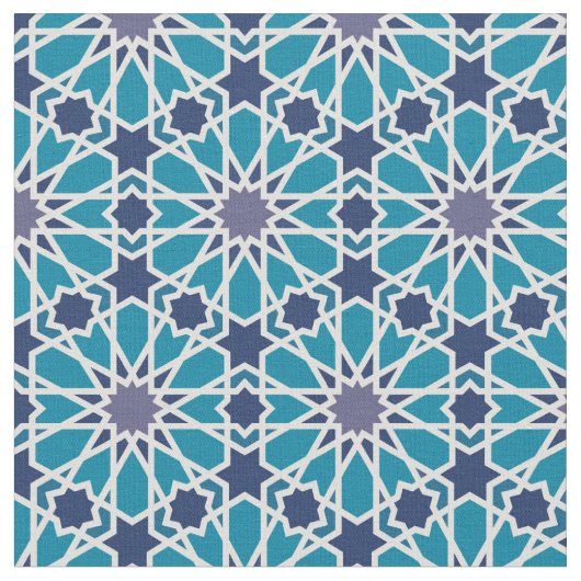 青および灰色の抽象的なパターン ファブリック (クローズアップ)