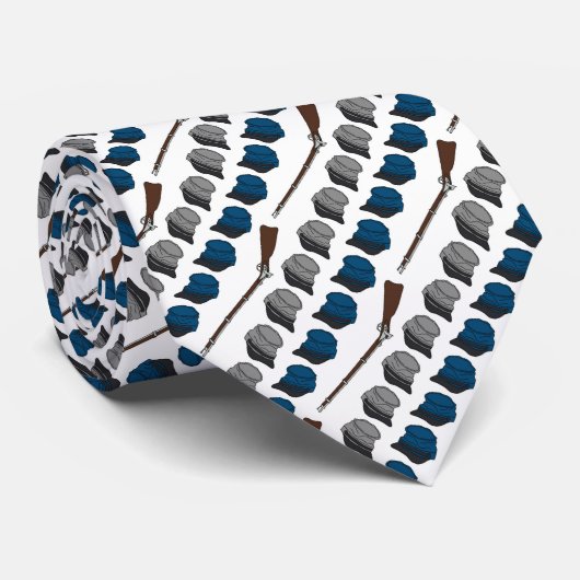 青および灰色 ネクタイ (ロール)