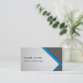 青および灰色 名刺 (スタンド正面)