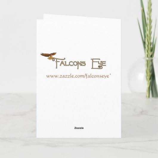 青および白いお祝いの木の休日 シーズンカード (裏面)