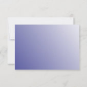 青および白いギリシャ人の鍵RSVPカード 出欠カード (裏面)