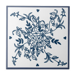 青および白いタイル タイル