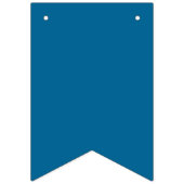 青および白いハッピーバースデー バンティングフラッグ (第1の旗)