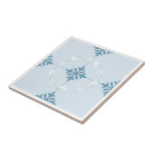 青および白いモロッコのパターン（の模様が）あるなタイル タイル (側面)