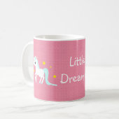 青および白いユニコーンはカスタマイズ可能主演します コーヒーマグカップ (正面左)