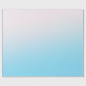 青および白い勾配 ラッピングペーパー (フラット)