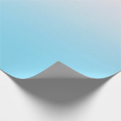 青および白い勾配 ラッピングペーパー (角)