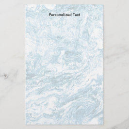 青および白い大理石模様をつけられた抽象デザイン| 便箋