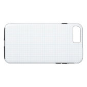青および白い方眼紙 Case-Mate iPhoneケース (裏面(横))