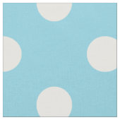 青および白い水玉模様パターン ファブリック (クローズアップ)