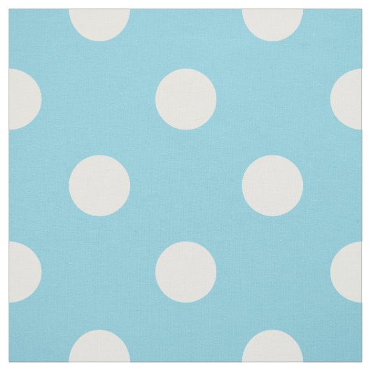 青および白い水玉模様パターン ファブリック (見本)