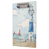 青および白い灯台 クリップボード (左)