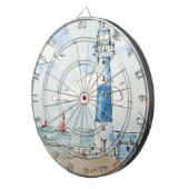 青および白い灯台 ダーツボード (正面右)