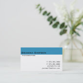 青および白い自転車の名刺 名刺 (スタンド正面)