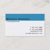 青および白い自転車の名刺 名刺 (正面)