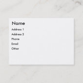 青および白い花の手押し車 名刺 (裏面)