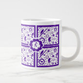 青および白い鳥のマグ ジャンボコーヒーマグカップ (右)