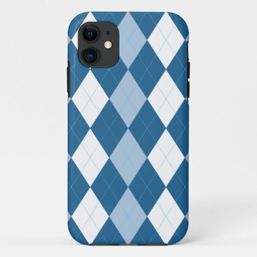 青および白いArglyeのiPhone 5の箱 Case-Mate iPhoneケース (裏面)