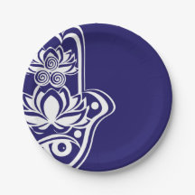 青および白いHamsa