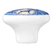 青および白いWEIMの陶磁器のノブ セラミックノブ (側面)