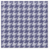 青および白く千鳥格子ので幾何学的なパターン ファブリック (クローズアップ)