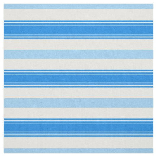 青および白のストライプ ファブリック (見本)