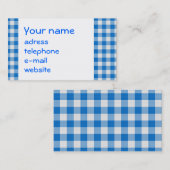 青および白の継ぎ目が無い質はタルトを…妨げました 名刺 (正面/裏面)