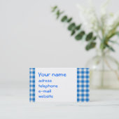 青および白の継ぎ目が無い質はタルトを…妨げました 名刺 (スタンド正面)