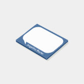 青および白の話の泡をカスタマイズ ポストイット (アングル)