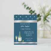 青および白退職のパーティの招待状を主演します 招待状 (スタンド正面)