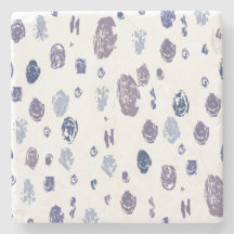 青および紫色の抽象的な雨滴