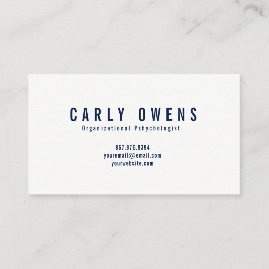 青および紫色の水彩画の質の名刺 名刺 (裏面)