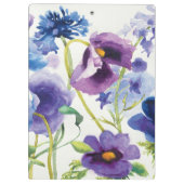 青および紫色の混合された庭 クリップボード (裏面)