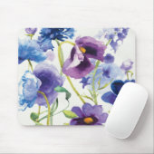 青および紫色の混合された庭 マウスパッド (マウス)