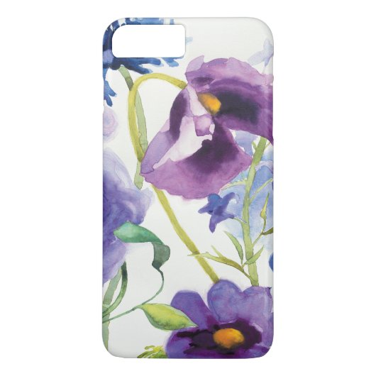 青および紫色の混合された庭 Case-Mate iPhoneケース (裏面)