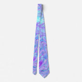 青および紫色の石板の石 ネクタイ (裏面)