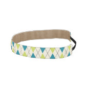 青および緑のアーガイル アスレチックヘッドバンド (右)