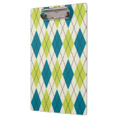青および緑のアーガイル クリップボード (左)
