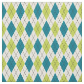 青および緑のアーガイル ファブリック (見本)