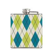 青および緑のアーガイル フラスク (裏面)