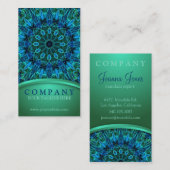 青および緑の宝石 名刺 (正面/裏面)