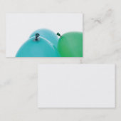 青および緑の気球の名刺 名刺 (正面/裏面)