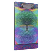 青および緑の着色される虹の木 クリップボード (右)